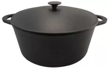 Oala de fonta cu capac rotunda 9 L Perfect Home 