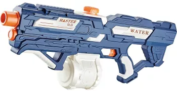 Pistol cu Apa pentru Copii Rezervor 600ml Flippy 14ani+ cu baterie 1200mAh Electric Burst Albastru/Alb 1000ML 