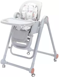 Scaun de Masa pentru Bebelusi si Copii Flippy Tavita si Husa Detasabile Multifunctional Stabil Centura de Siguranta Inaltime Ajustabila 