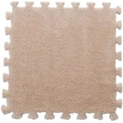 Set 10 Piese Covor tip Puzzle Flippy Spuma EVA Pufos 30 x 30 x 1 cm Crem 