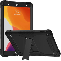 Husa pentru iPad 10.2 2019/2020/2021 + Folie - Techsuit Rugged TabShell - Black 
