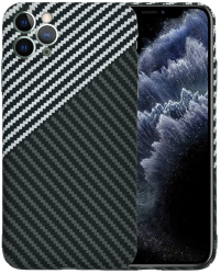 Husa pentru iPhone 11 Pro Max - Techsuit Carbonite FiberShell - Stealth Gray 