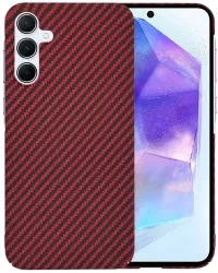 Husa pentru Samsung Galaxy A55 5G - Techsuit Carbonite FiberShell - Red