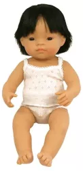 Papusa baiat asiatic Miniland 38 cm