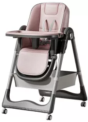 Scaun de Masa pentru Bebelusi si Copii Flippy 2 Tavite si Husa Detasabile Multifunctional Stabil Centura de Siguranta Inaltime Ajustabila 