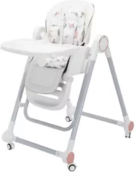 Scaun de Masa pentru Bebelusi si Copii Flippy Tavita si Husa Detasabile Multifunctional Stabil Centura de Siguranta Inaltime Ajustabila 