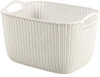 Cos rufe 2 manere alb 19 L 40x30x23 cm Curver 