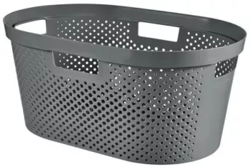 Cos rufe 4 manere plastic antracit 40 L 59x39x27 cm Infinity Recycled Curver 