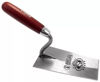 Mistrie inox Olejnik trapez lata 140 mm maner lemn Rosu 