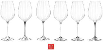 Set 6 pahare vin alb cu picior OPTIQ 450 ml RCR 