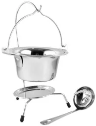 Set pentru servire ceaun din inox 0.8 L 3 piese Magic Home 