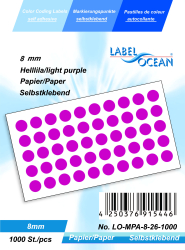 Etichete Autoadezive Buline Colorate Diametru 8 mm Hartie 1000 Bucati Violet 1000 