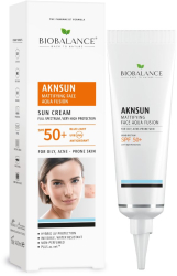 AKNSUN Crema cu SPF 50+ Matifianta pentru Ten Acneic si Gras Bio Balance 40 ml