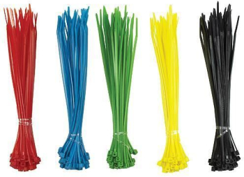 Coliere plastic multicolore 200 bucati 150x2.5 mm Strend Pro 