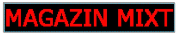 Panou Led de Exterior Programabil/Reclama Luminoasa 200x40cm Text Rosu pentru MAGAZIN MIXT