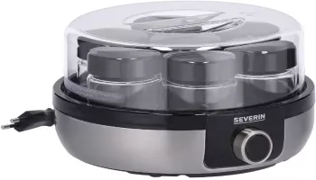 Aparat de preparat iaurt Severin JG 3521 cu afisaj digital LED 7 borcane de 150 ml fara BPA - SECOND