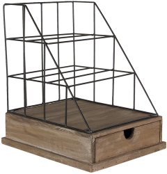 Raft lemn fier maro 26x32x36 cm 