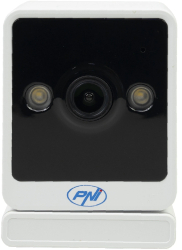 Camera supraveghere video PNI IP744 4MP cu IP detectie miscare audio bidirectional slot card micro SD unghi larg control din aplicatie 
