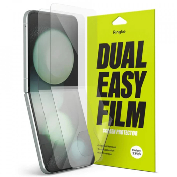 Folie pentru Samsung Galaxy Z Flip5 set 2 - Ringke Dual Easy Full - Clear 