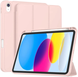 Husa pentru iPad 10 2022 10.9 - Techsuit Flex Trifold - Pink 