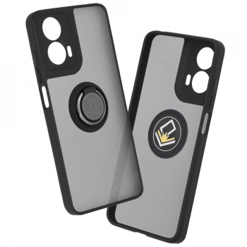 Husa pentru Motorola Moto G04 / Moto G04s / Moto G24 / Moto E14 - Techsuit Glinth - Black 