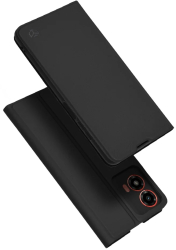 Husa pentru Motorola Moto G04 / Moto G04s / Moto G24 / Moto E14 - Techsuit Magskin Book - Black 