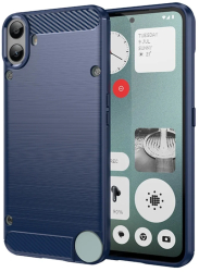 Husa pentru Nothing CMF Phone 1 - Techsuit Carbon Silicone - Blue 