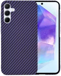Husa pentru Samsung Galaxy A55 5G - Techsuit Carbonite FiberShell - Purple 