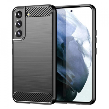 Husa pentru Samsung Galaxy S22 5G - Techsuit Carbon Silicone - Black 