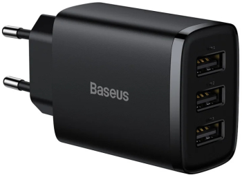 Incarcator de Priza 3xUSB 17W - Baseus CCXJ020101 - Black 