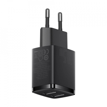 Incarcator priza 2xUSB 10.5W - Baseus CCXJ010201 - Black 