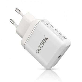Incarcator Priza Type-C PD 18W 3A - Yesido YC23 - White