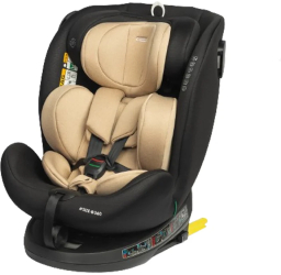 Scaun auto rotativ cu sistem isofix+Top Teather 40-150 cm 0-36 kg 0 luni+ Caretero Commo I-Size 030173B Bej 