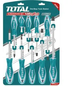 Set 10 surubelnite TOTAL Industrial - Cr-V - TOTAL - SET 10 SURUBELNITE - CR-V INDUSTRIAL 
