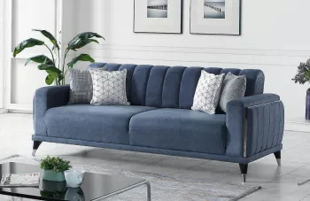 Canapea extensibila Sani Polo Gri albastru 220 cm 