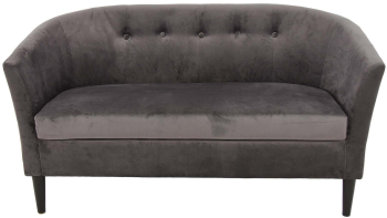Canapea Sani Sonata 2S 141 x 66 x 78 cm Gri inchis 