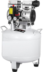 Compresor fara ulei Vertical ultra silentios 58 dB 850W 40 l 110 l/min 8 Bar 1440 rpm 2 x manometre 