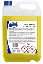 Detergent Vase Manual Ultra Yellow Asevi Profesional 5KG 
