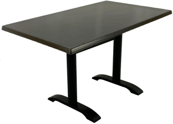 Masa bar/restaurant blat werzalit dreptunghiular Raki New Wenge 120x70xh74cm si picior metalic negru 