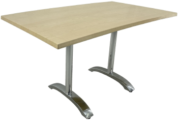 Masa cafenea/terasa dreptunghiulara 140x80xh74cm Raki Maple blat werzalit si baza aluminiu