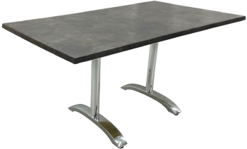 Masa de restaurant terasa dreptunghiulara blat werzalit Raki Metalic Oxid 140x80xh74cm baza aluminiu 