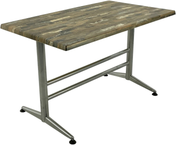 Masa Raki Maracaibo blat werzalit de cantina fast food dreptunghiulara 120x70xh74cm si baza metalica gri 