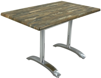 Masa Raki Maracaibo blat werzalit de cantina restaurant dreptunghiulara 120x70xh74cm si baza aluminiu 