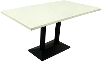 Masa Raki Uni Art de restaurant terasa dreptunghiulara 140x80xh74cm blat werzalit si baza metalica neagra 