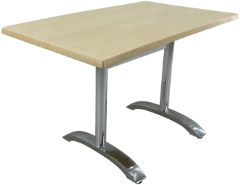 Masa terasa/restaurant dreptunghiulara 120x70xh74cm Raki Maple blat werzalit si baza aluminiu 