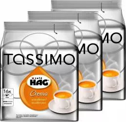 Set 3 X Capsule Tassimo Decaffeinated Cafe HAG 16 capsule 104 g capsule