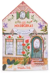 Carte de colorat cu abtibilduri Les Minouchkas Moulin Roty 