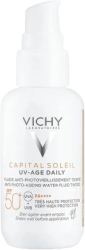 Fluid facial nuantator cu finisaj mat si protectie solara ridicata SPF50+ Vichy Capital Soleil 40 ml 