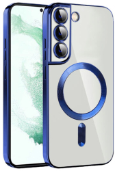 Husa pentru Samsung Galaxy S22 Plus 5G - Marmalis Luxury Crystal MagSafe Deep Blue 