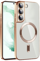 Husa pentru Samsung Galaxy S22 Plus 5G - Marmalis Luxury Crystal MagSafe Gold